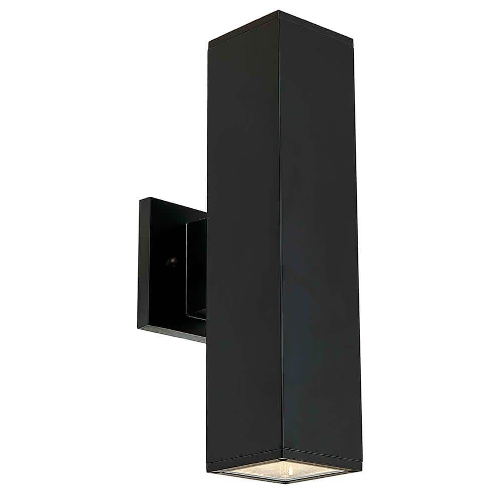 Black Acrylic Cylinder Dimmable LED Wall Sconce