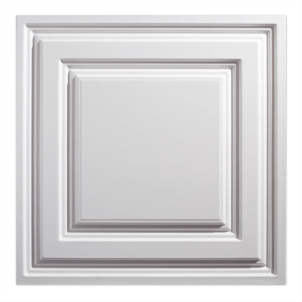 2 ft x 2 ft White PVC Ceiling Tile Panel Pack