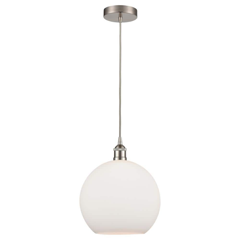 Edison Mini Globe Pendant Light in Brushed Satin Nickel