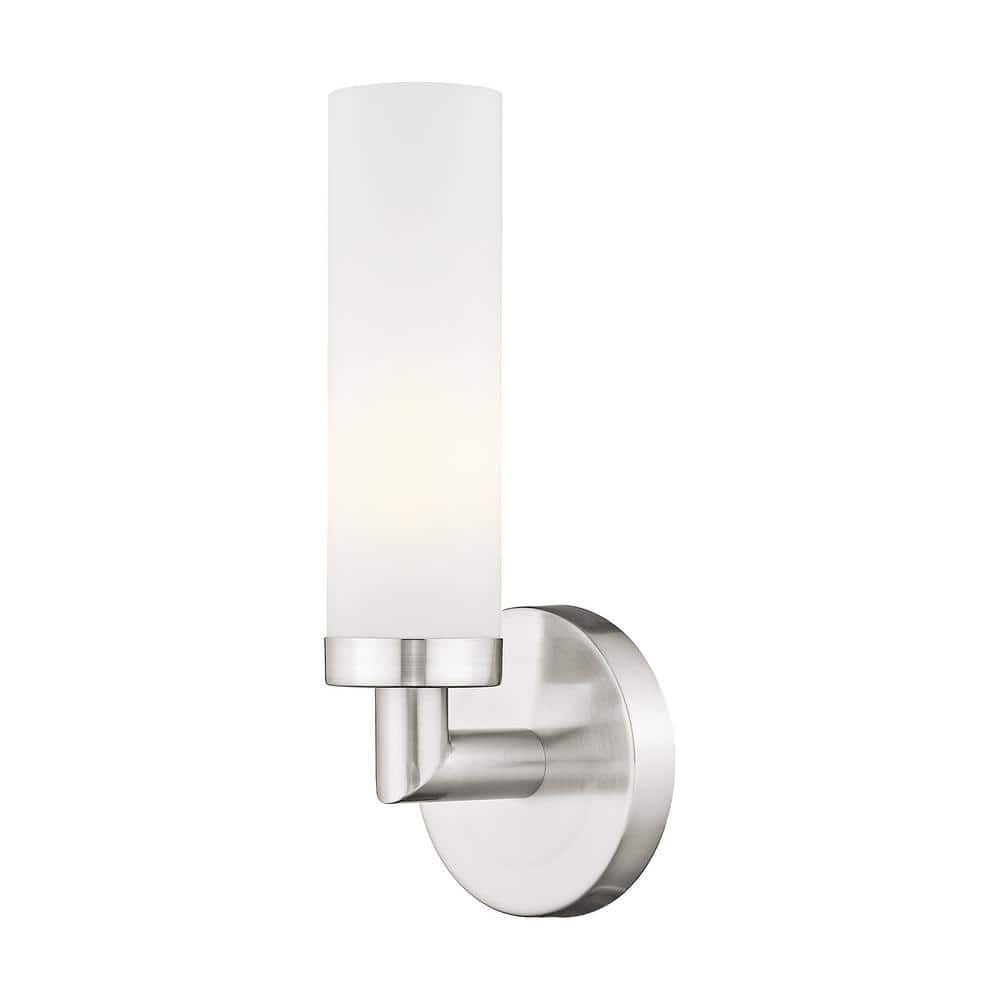 Aspen Sleek Contemporary Brushed Nickel Wall Sconce