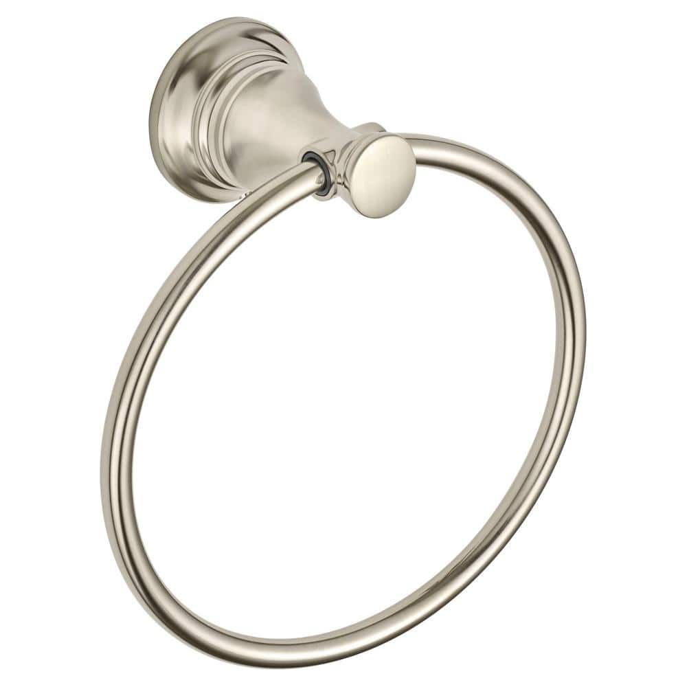 Brushed Nickel Wall Mounted Towel Ring