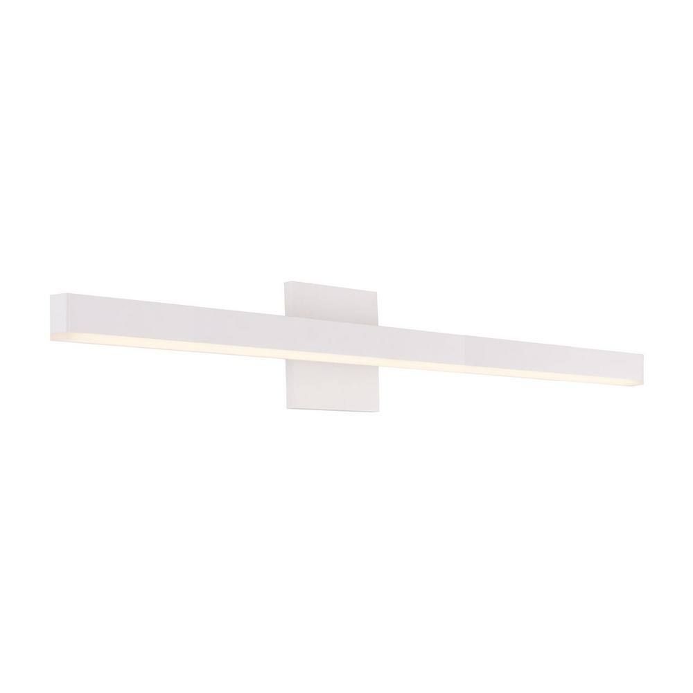 White Aluminum Dimmable LED Vanity Light, 37-inch