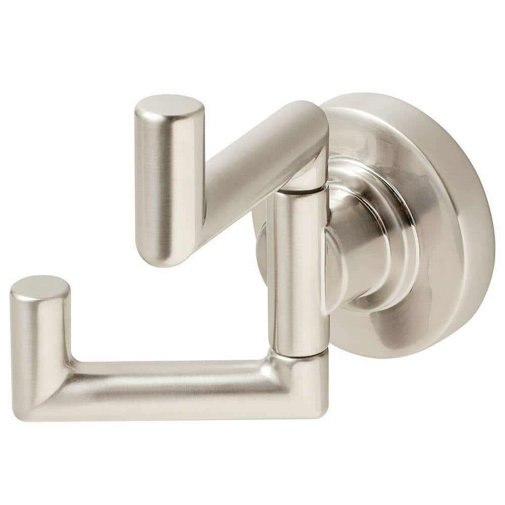 Neo Brushed Nickel Wall Mounted Double Hook