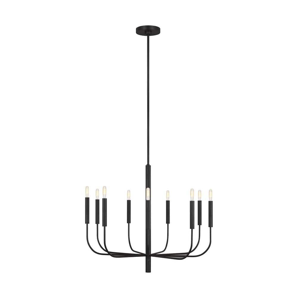 Ellen DeGeneres Brianna Aged Iron 9-Light Traditional Chandelier