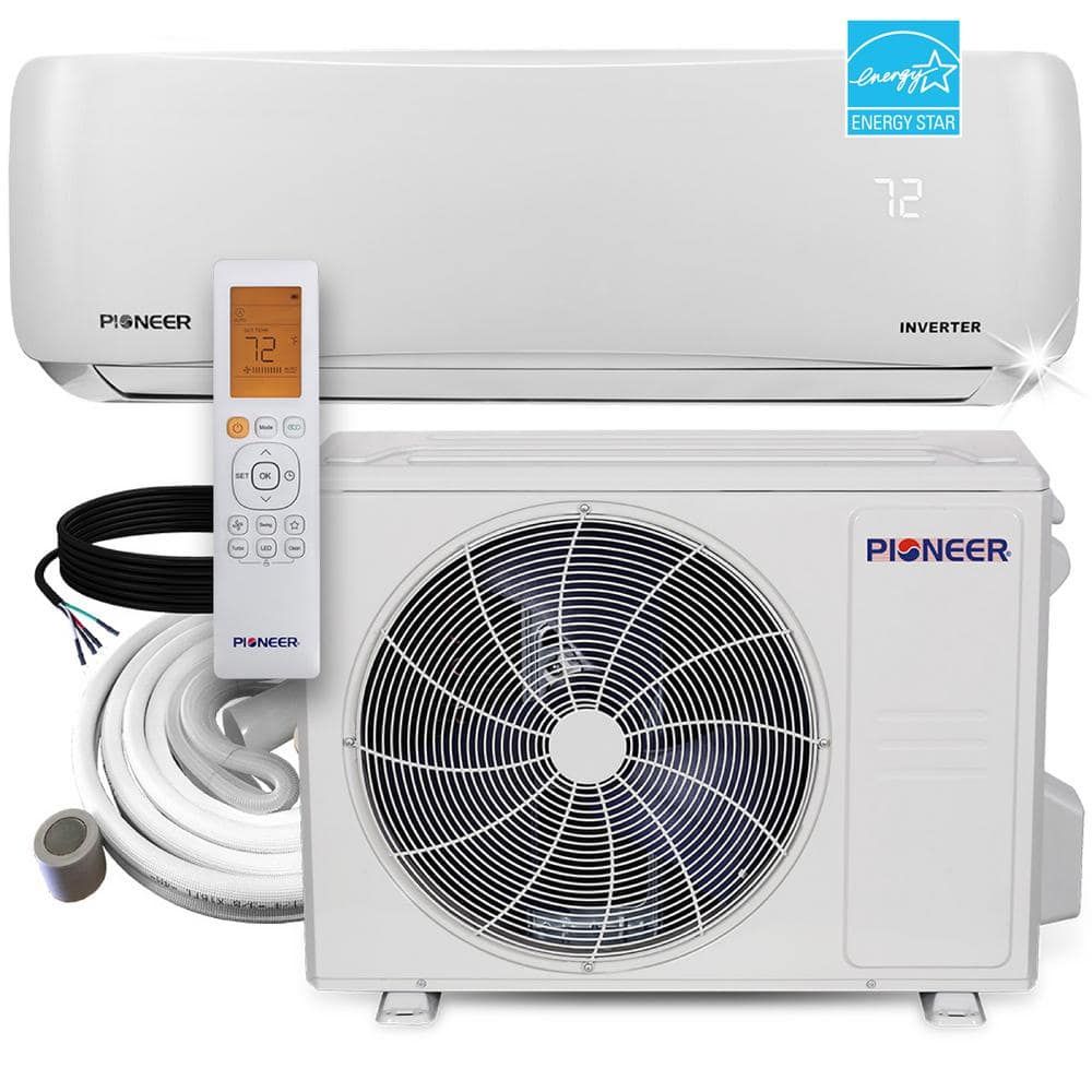 24,000 BTU White Wall-Mounted Ductless Mini Split Heat Pump