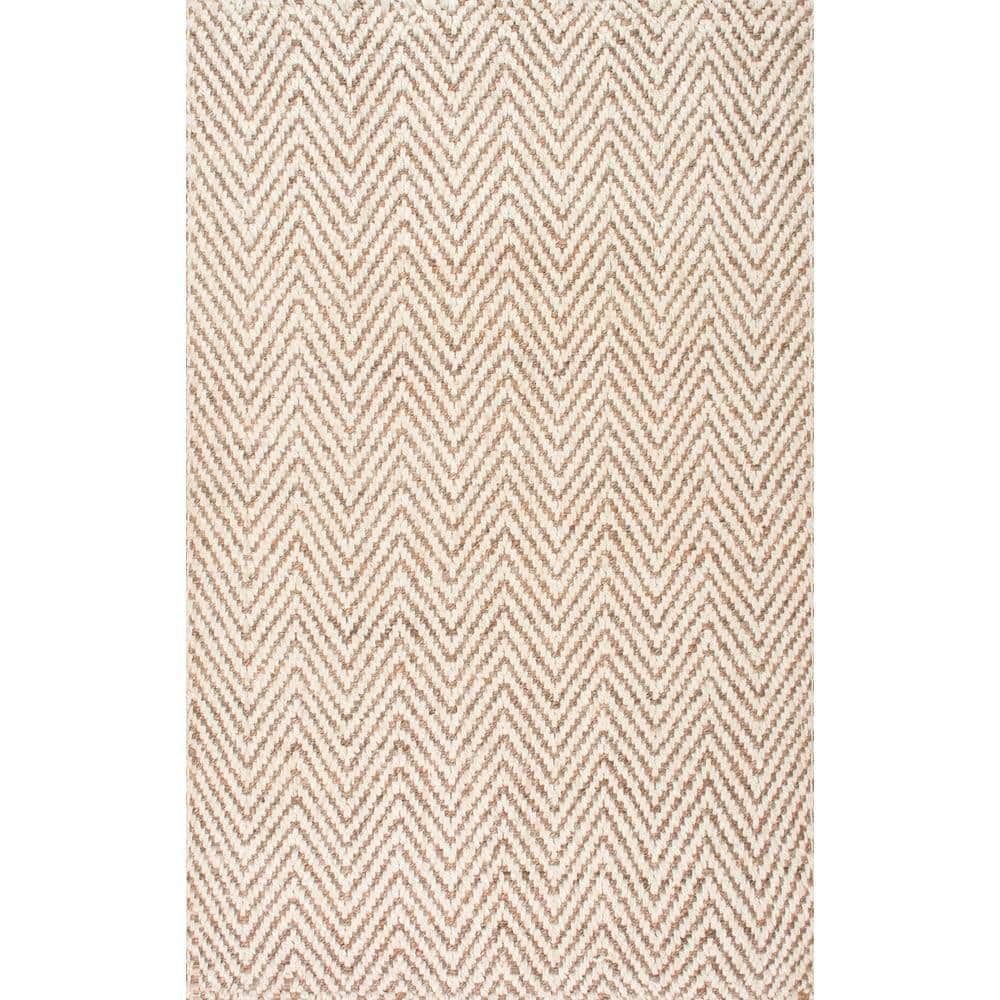 Bleached Jute 6' x 9' Handwoven Rectangular Rug