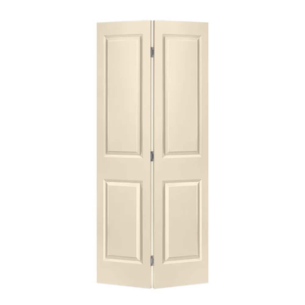 Beige Painted MDF Composite 36" x 80" Bi-Fold Door