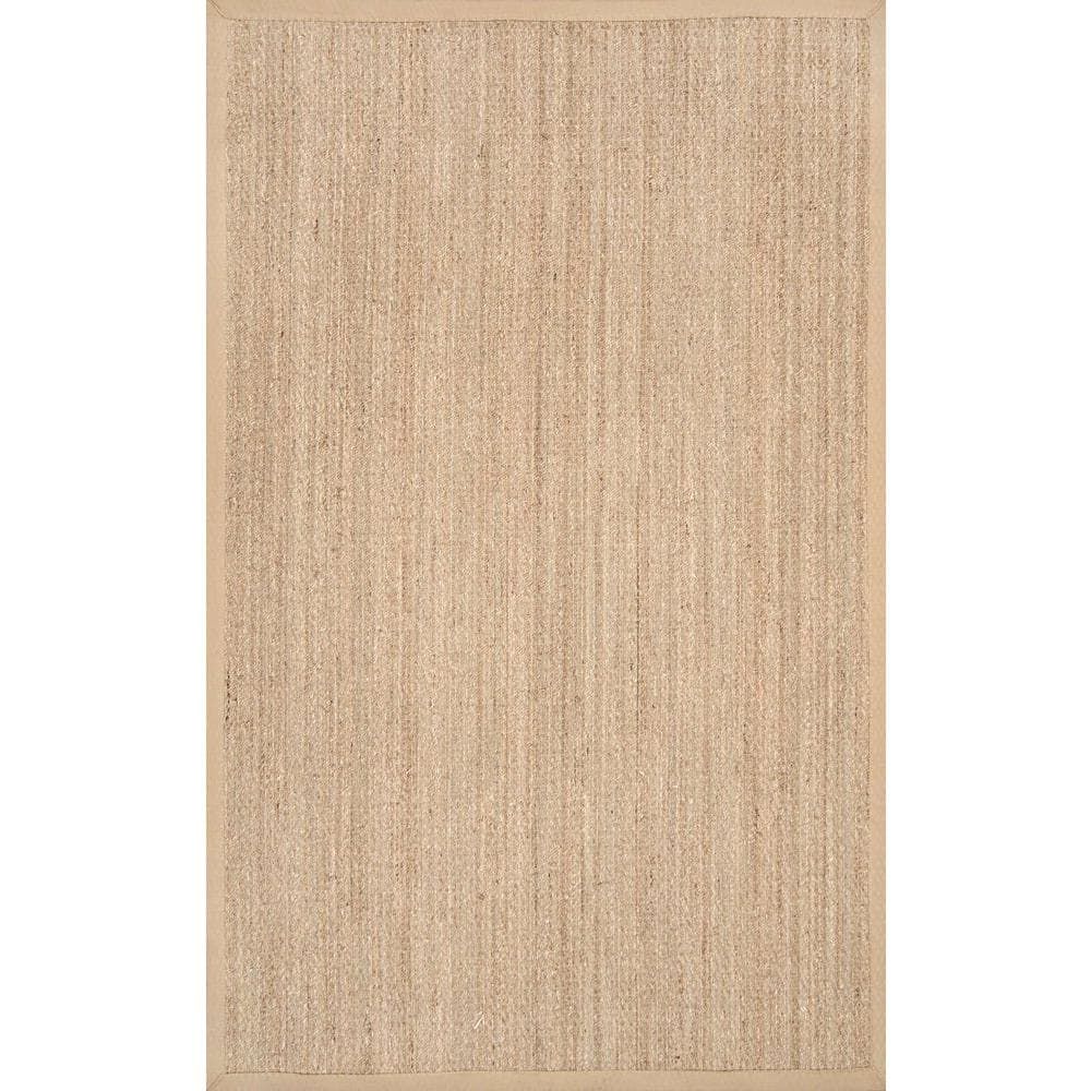 Elijah Seagrass Easy-Care Beige 6' Square Area Rug