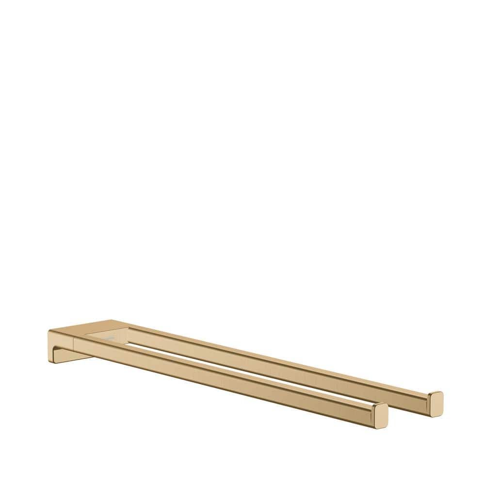 Brushed Bronze Wall Mounted Double Towel Bar