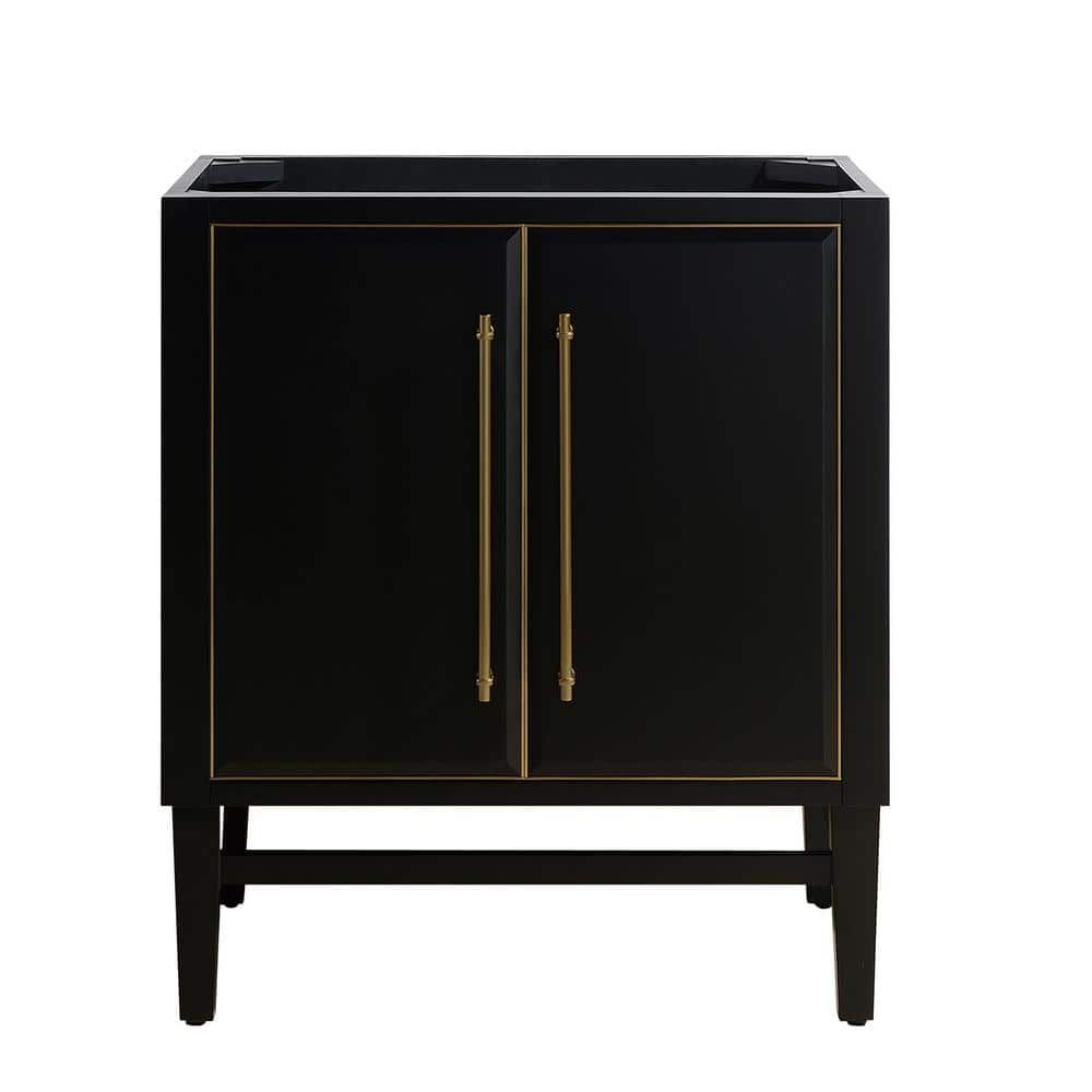 Mason Modern Elegance 30" Black Solid Wood Vanity Cabinet