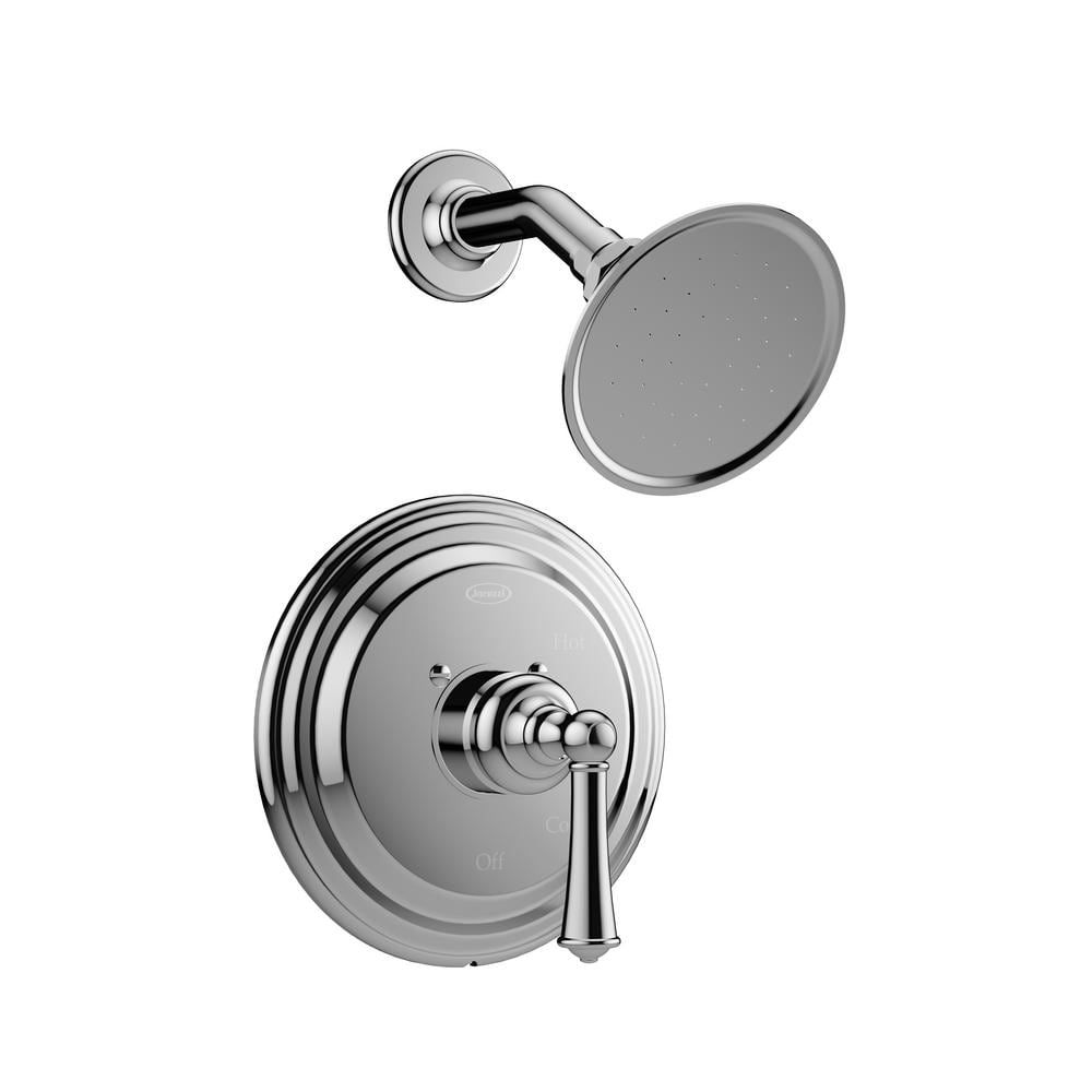 Barrea Polished Chrome Single-Handle Wall-Mounted Shower Faucet