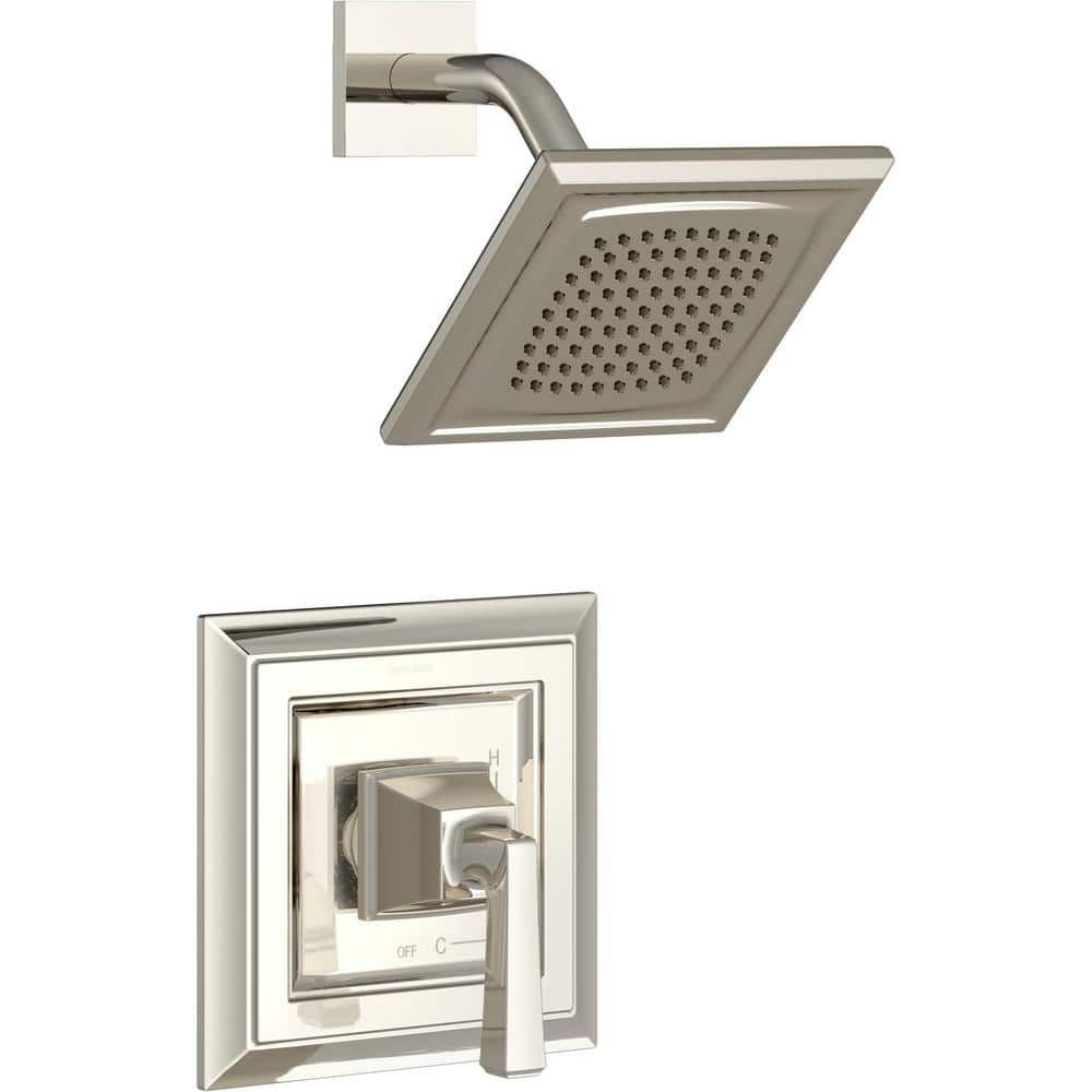 Polished Nickel Wall Mounted Rain Shower Trim Kit