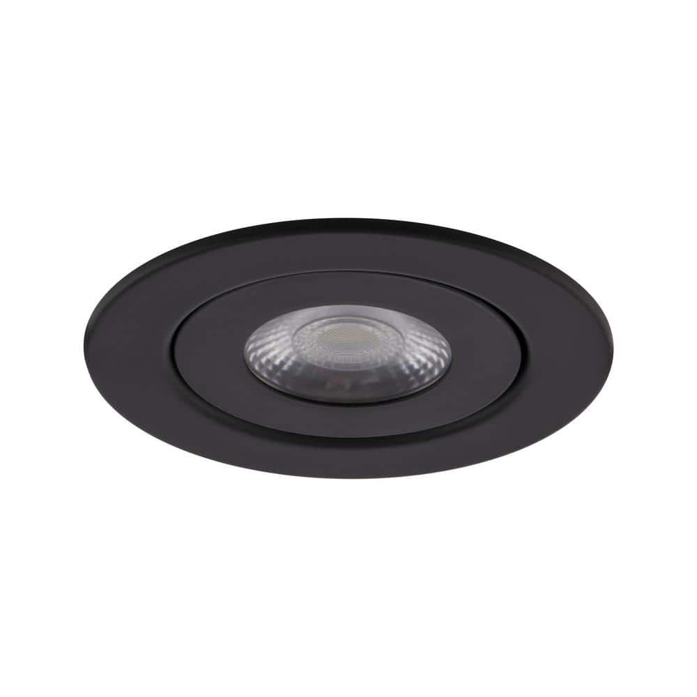 Black Adjustable LED Indoor/Outdoor Recessed Light Kit