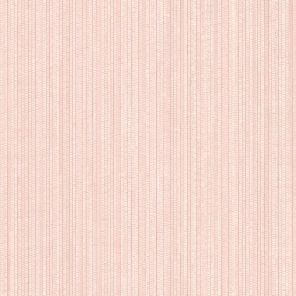 Pink Textured Grasscloth Peel and Stick Wallpaper Roll