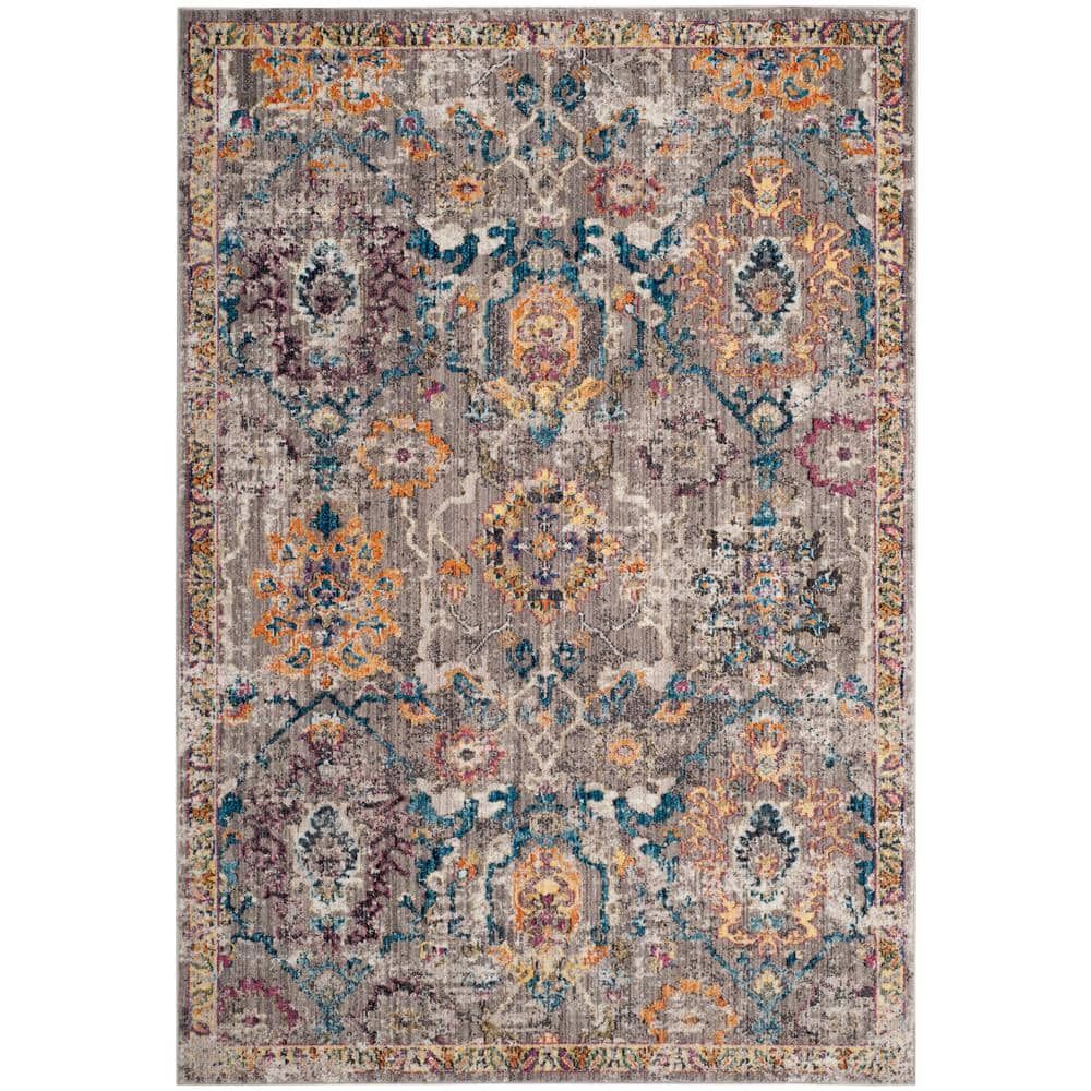 Modern Elegance Gray 8' x 10' Easy Care Synthetic Area Rug