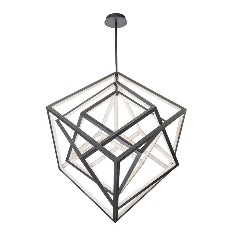 Atlas Black Square Shape LED Pendant Light, Energy Star Certified