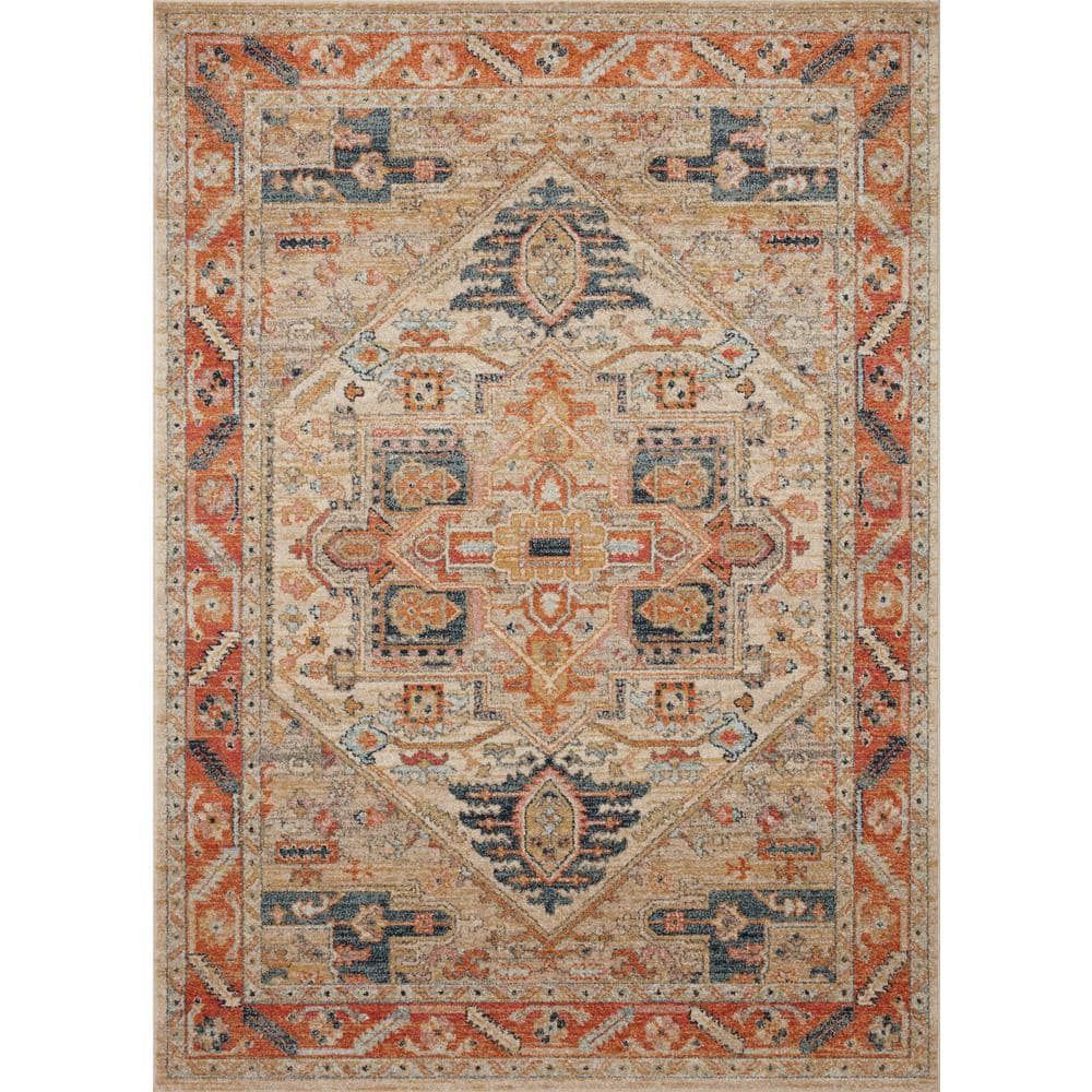 Jocelyn Sand Multicolor Stain-Resistant Rectangular Rug 9'6" x 12'6"