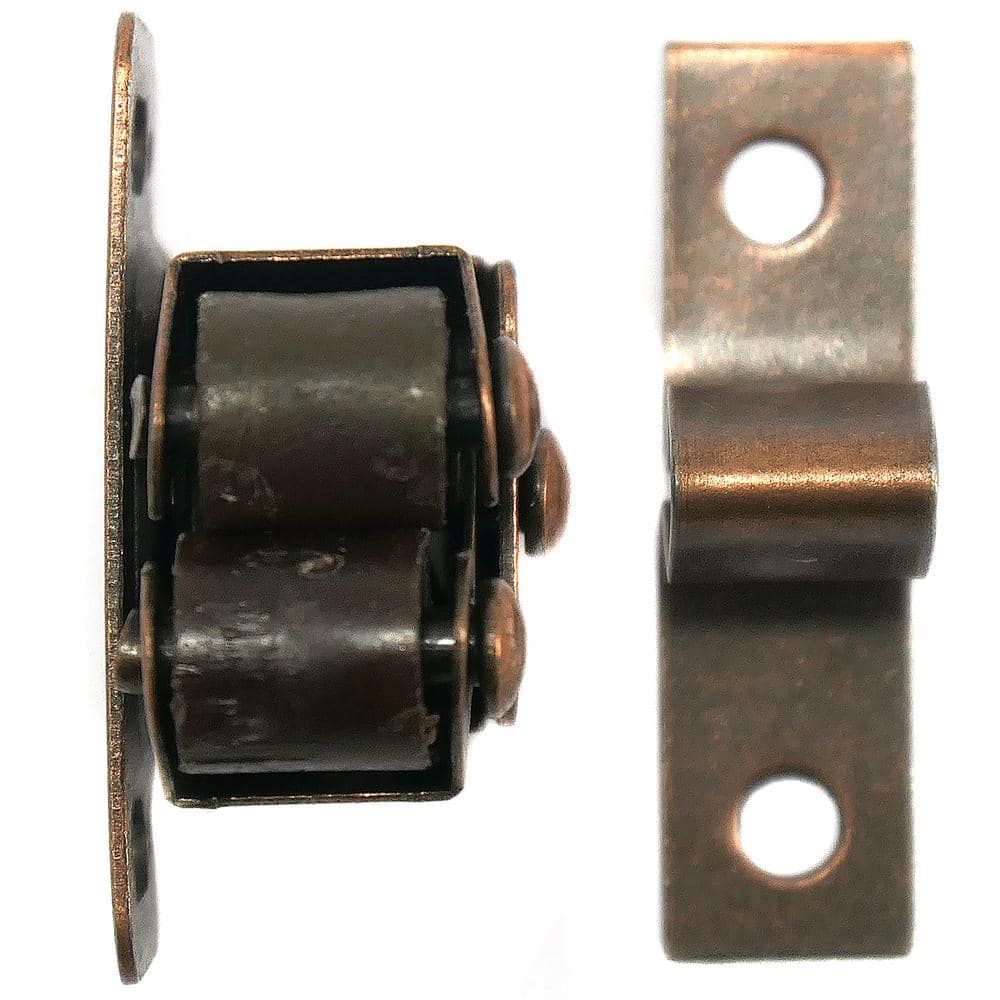 Brown Steel Roller Catch Cabinet Latch (25-Pack)