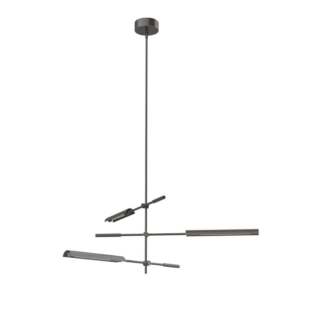 Astrid Urban Bronze LED Sputnik Chandelier