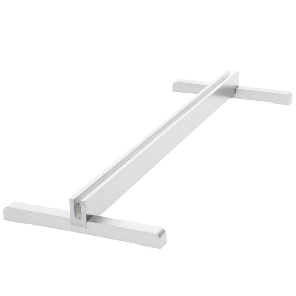 White Stained Wood 3-Panel Room Divider Stand