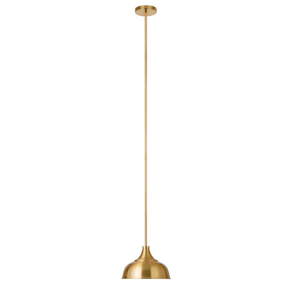 Mackenzie Brass Dome Shade LED Drop Light