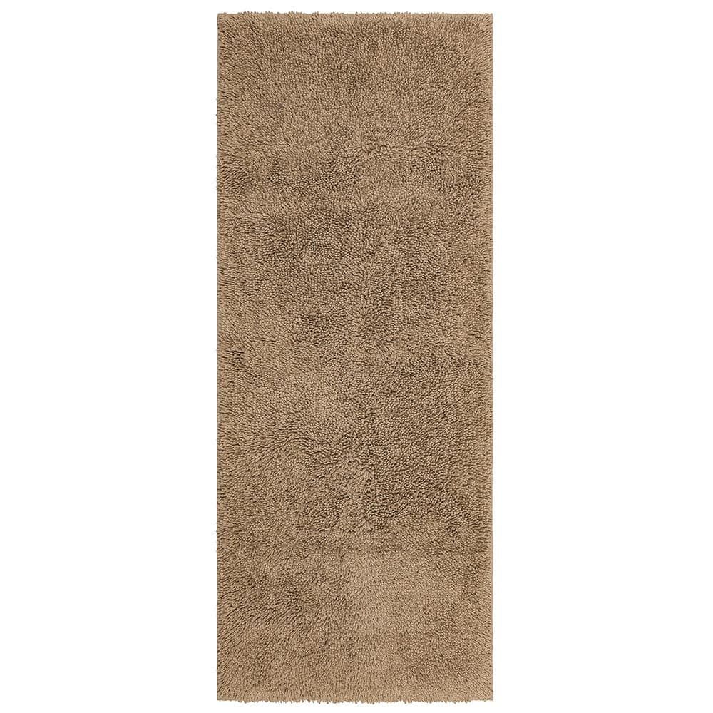 Taupe Cotton Bath Mat with Latex Backing, 24" x 60"