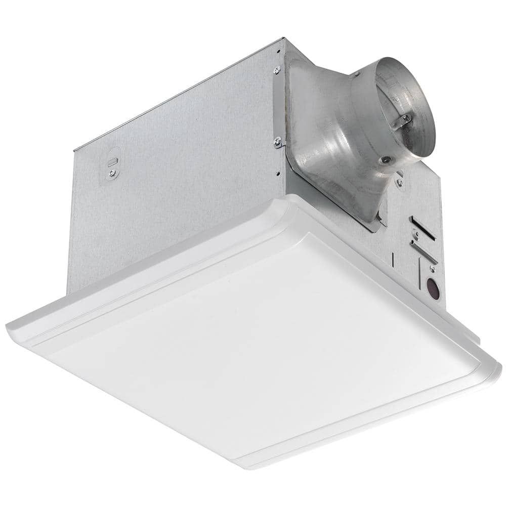 White Modern Ceiling Mount Quiet Bathroom Exhaust Fan