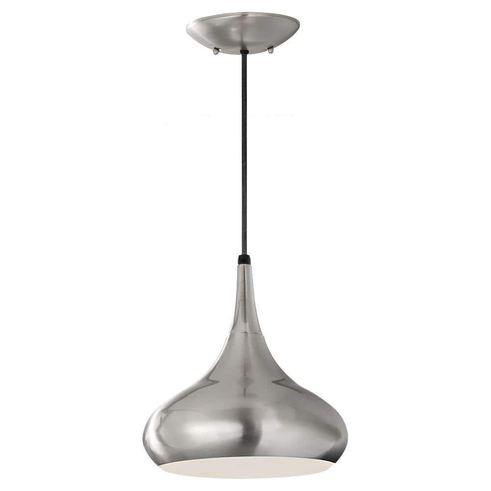 Scandinavian Inspired Belle Brushed Steel 1-Light Pendant