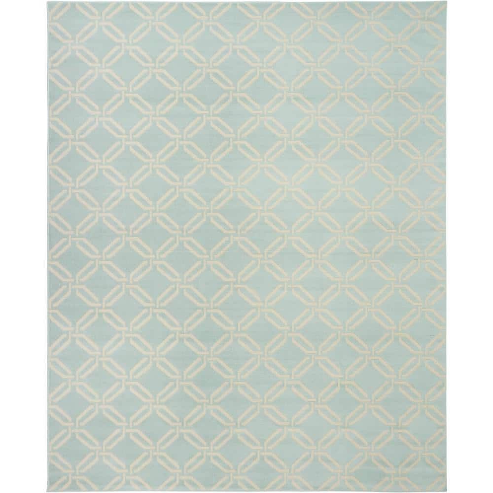 Moroccan Farmhouse Jubilant Green 8' x 10' Viscose Blend Area Rug