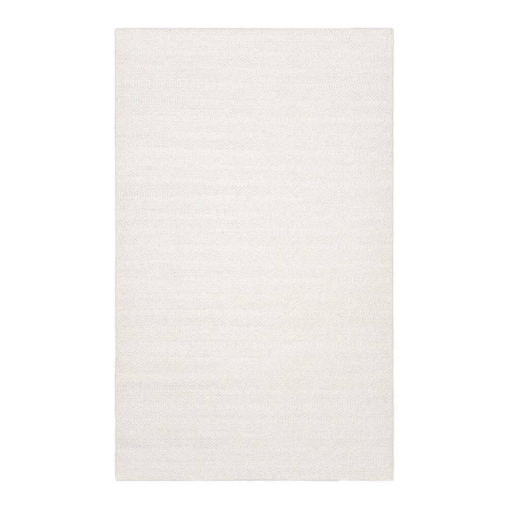 Handmade Ivory Wool 60'' x 36'' Flatweave Area Rug