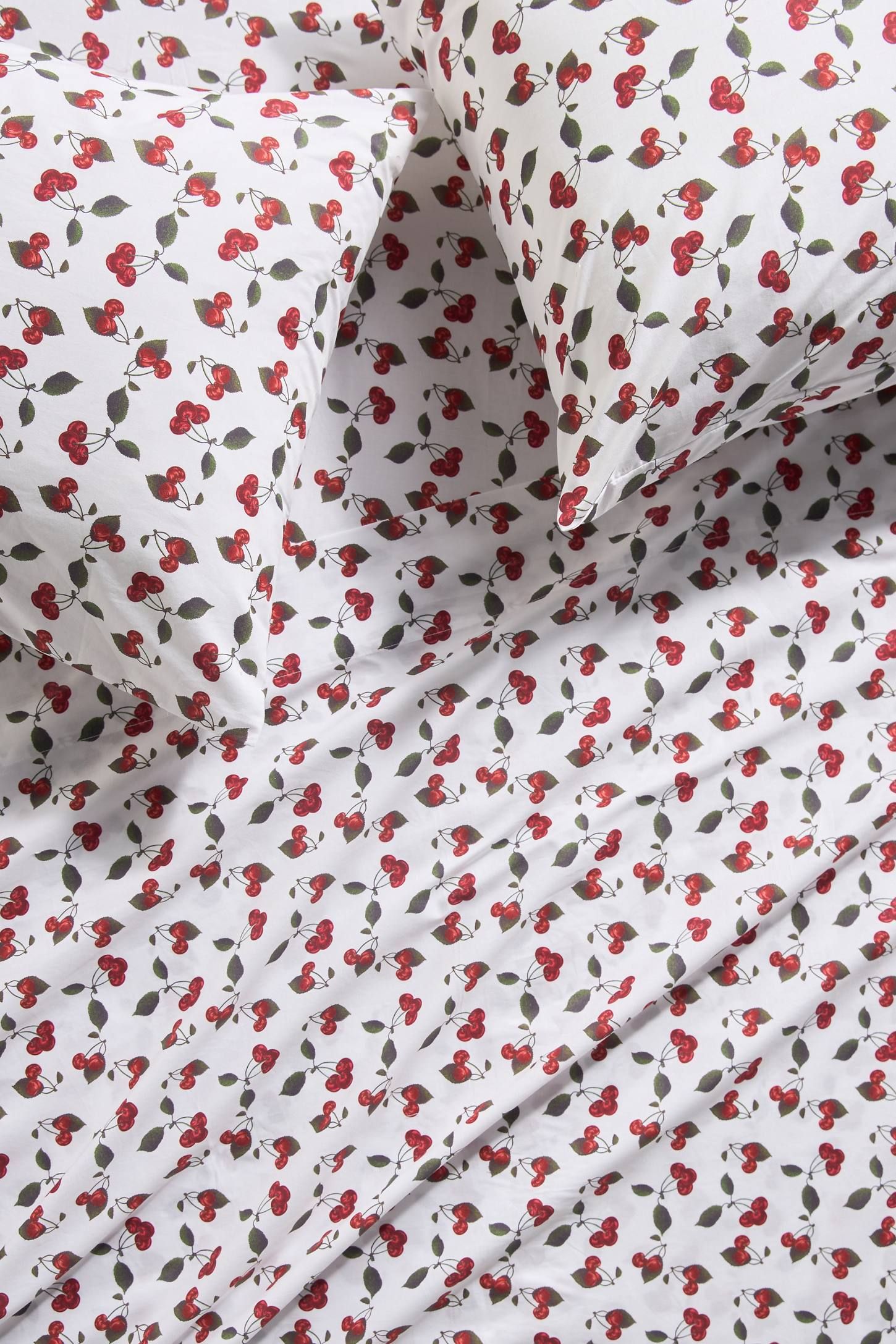 Cherry Blossom Organic Cotton Percale Sheet Set