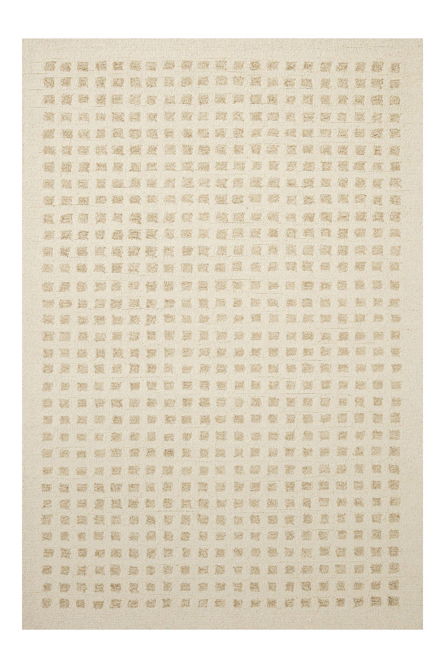 Ivory Wool & Synthetic Hand-Tufted Runner Rug 2'6" x 9'9"