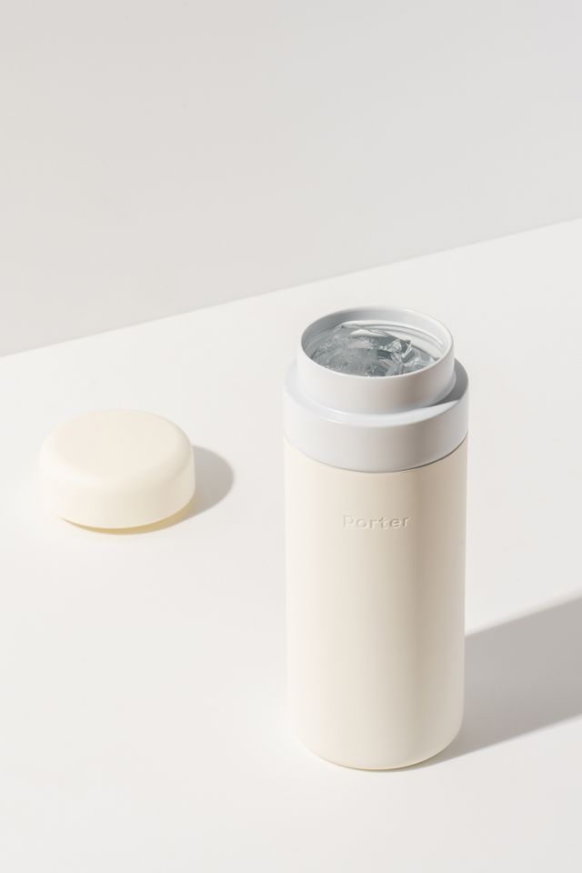 Elegant Cream Ceramic-Coated 16oz Insulated Travel Bottle