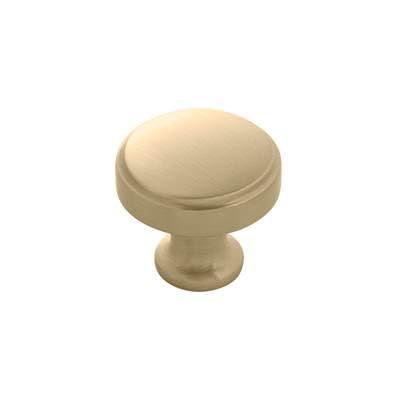 Champagne Bronze Round Cabinet Knob with Mounting Hardware
