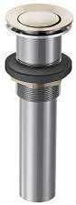 Polished Nickel Push-Button Overflow Drain Kit