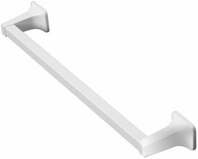 White Aluminum and Zinc 24-Inch Towel Bar