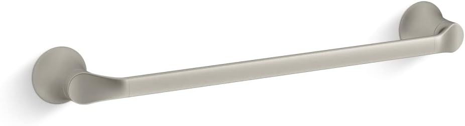 Simplice 18" Vibrant Brushed Nickel Metal Towel Bar