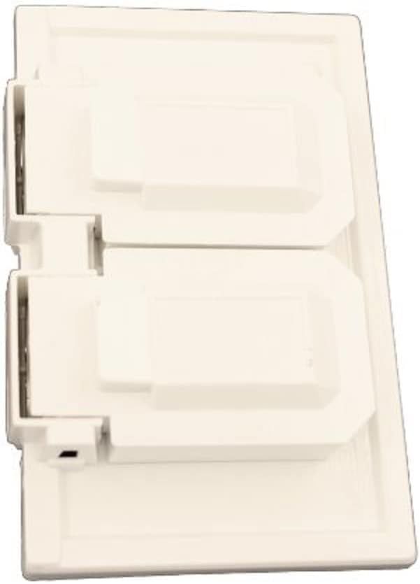 White Thermoplastic 1-Gang Weatherproof Duplex Outlet Cover