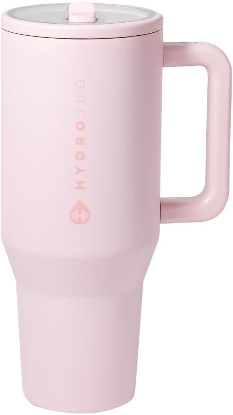 Pink 32 oz Insulated Stainless Steel Travel Tumbler with Handle