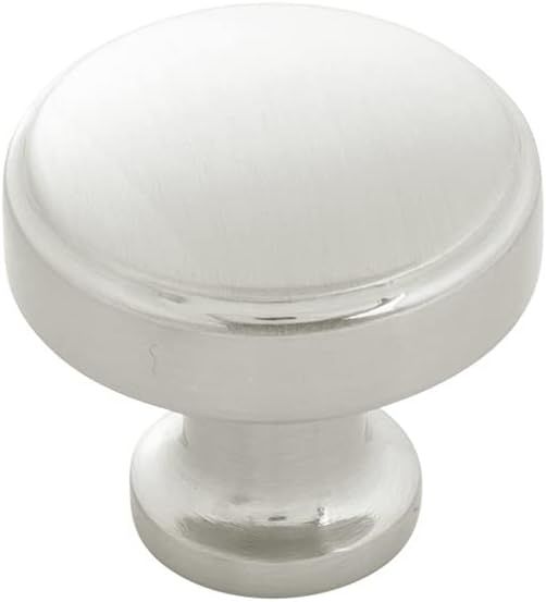 Satin Nickel Round Cabinet Knobs 10-Pack