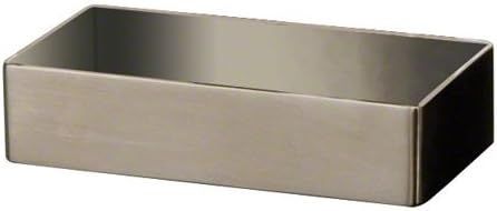 Sleek Silver Stainless Steel Rectangular Sugar Packet Holder