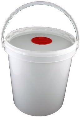 Portable White Plastic Refillable Wipe Dispenser Bucket