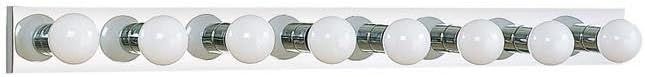 Chrome 8-Light Dimmable Vanity Bar Fixture