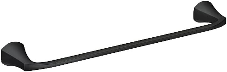 24" Matte Black Wall Mounted Towel Bar