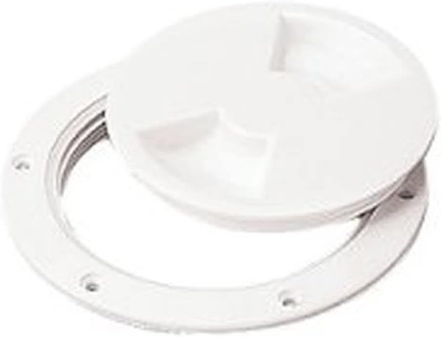 White UV Resistant Plastic Screw Out Deck Plate