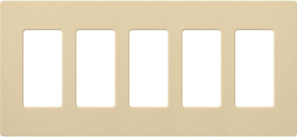 Ivory Gloss 5-Gang Decorator Wallplate