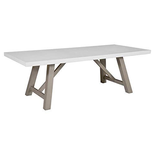 Millis Urban Industrial 8-Seater Dining Table with Concrete Top