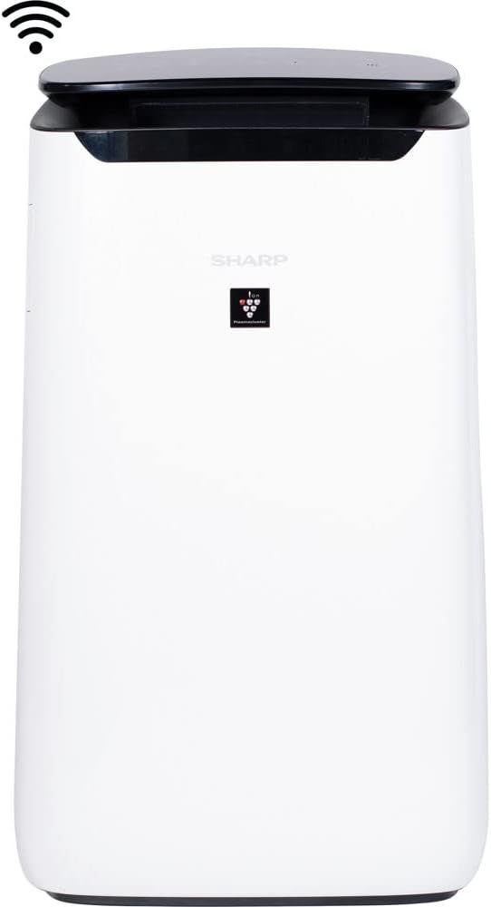 White Smart HEPA Air Purifier with Alexa Compatibility