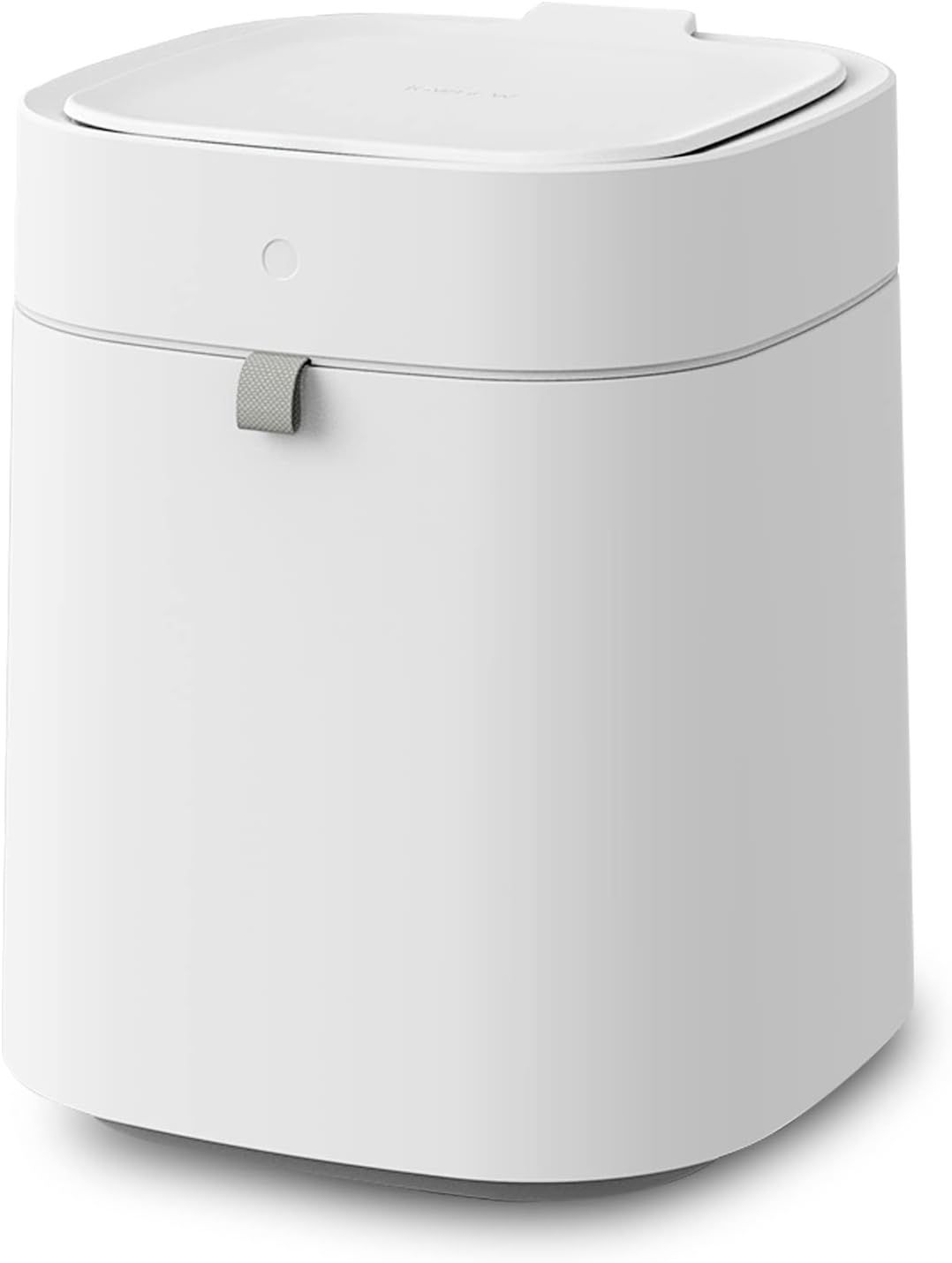 White Plastic 3.5 Gallon Touchless Smart Trash Can