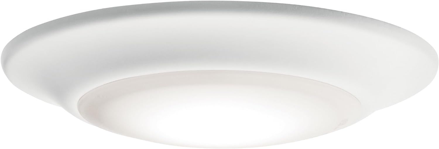 White LED Round Flush Mount Ceiling Light, 6-inch